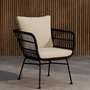 Voir la diapositive 4 : Paris Prix Fauteuil de Jardin  Isola  71cm Noir