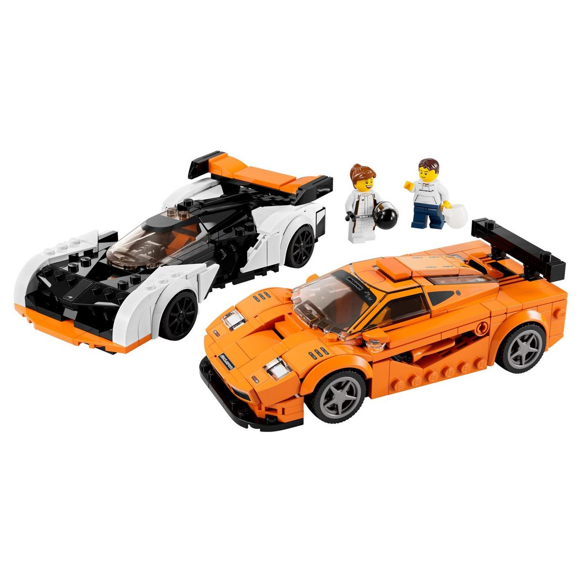 LEGO Speed Champions 76918 - McLaren Solus GT et McLaren F1 LM, Jouet de Contruction Voiture de Course, Kit de Maquette Hypercar