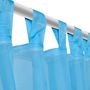 Voir la diapositive 5 : VIDAXL Rideau fin Turquoise 140x245 cm 2 pcs