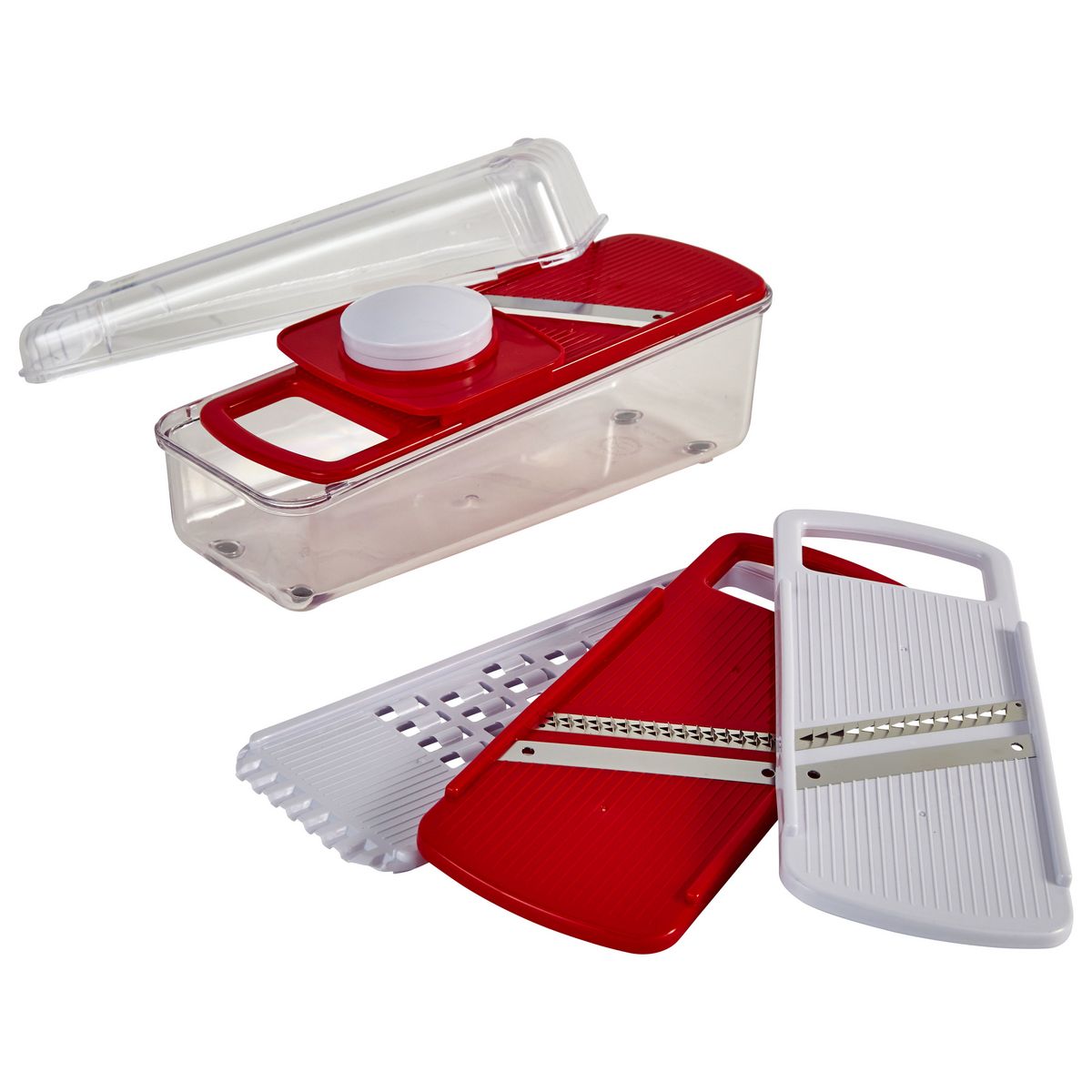 ACTUEL Set mandoline + Râpe + Julienne réceptacle 
