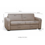 Voir la diapositive 9 : Canapé convertible système couchage express matelas 160x200 13cm 3 places en tissu  DYLAN 