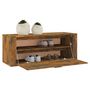 Voir la diapositive 4 : VIDAXL Armoire a chaussures murale Chene fume 100x35x38 cm
