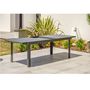 Voir la diapositive 2 : DCB GARDEN Table de jardin - Aluminium - Gris - COPENHAGUE