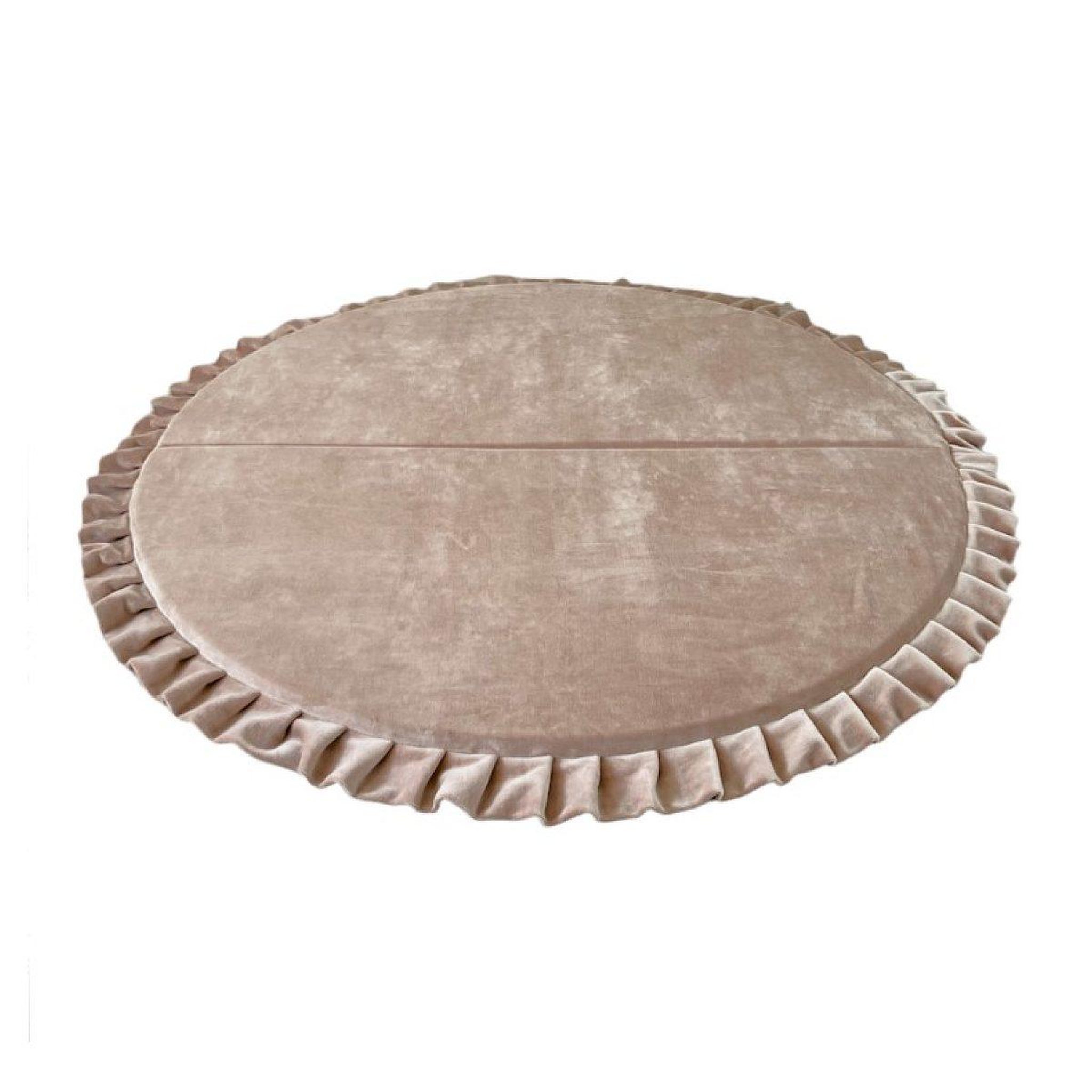 MONIO FOR KIDS Tapis de jeu pliable velours 105 rond beige