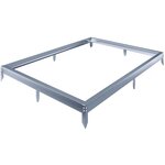 Habitat et Jardin Embase en aluminium pour serre jardin  Basilic  - 3,61 m² - Gris