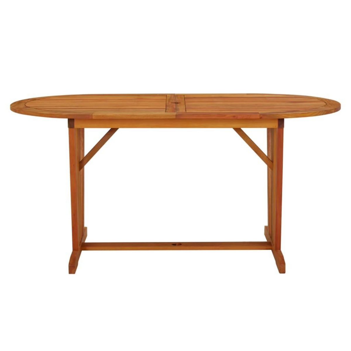 VIDAXL Table de jardin 160x85x75 cm Bois d'eucalyptus solide