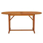 Voir la diapositive 2 : VIDAXL Table de jardin 160x85x75 cm Bois d'eucalyptus solide
