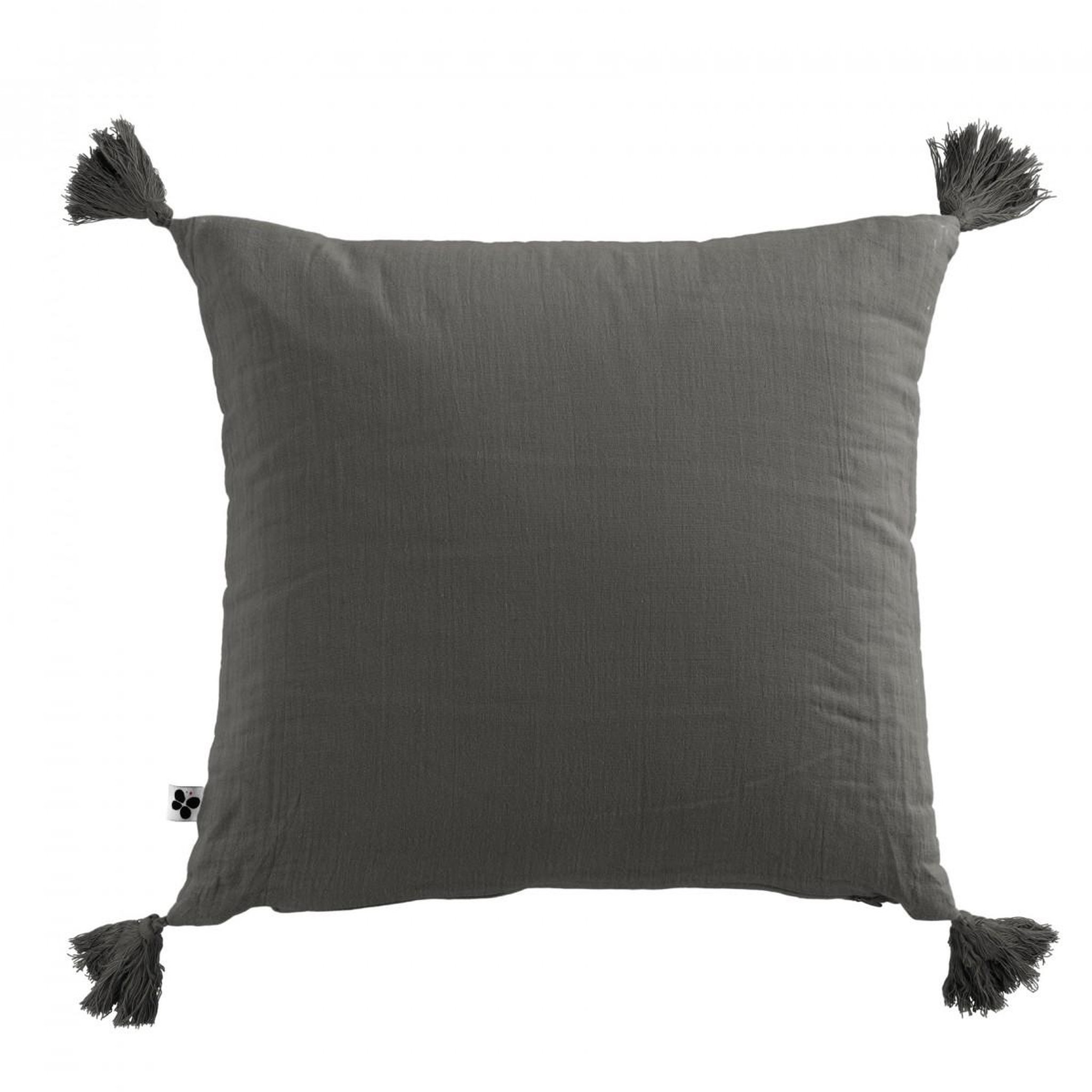 Voir la diapositive 1 : Eden Coussin déhoussable gaia – gaze de coton avec passepoil élégant