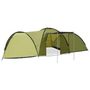 Voir la diapositive 1 : VIDAXL Tente igloo de camping 650x240x190 cm 8 personnes Vert