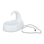 Trixie Fontaine a boire TRIXIE Curved Stream - Plastique - 2,5L - 25 × 24,5 × 35 cm - Blanc
