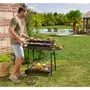 GARDENSTAR Barbecue charbon avec roues - Acier - 125x56x93.5cm