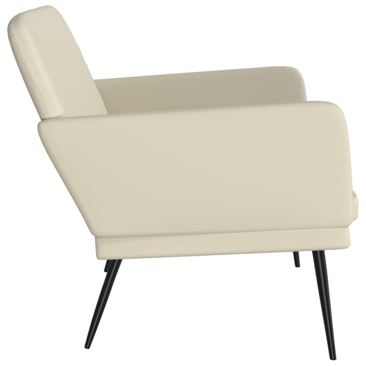 VIDAXL Banc Creme 107x80x81 cm Similicuir