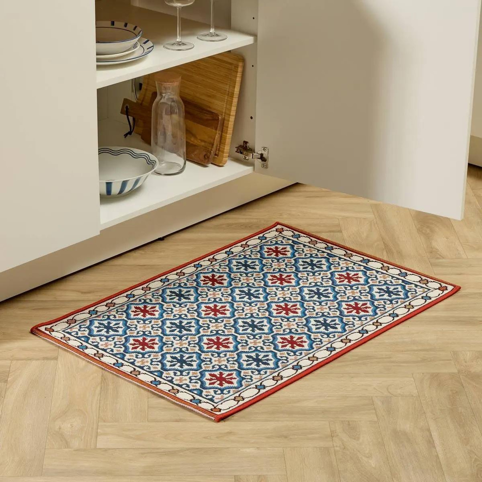 Voir la diapositive 3 : ATMOSPHERA Tapis de cuisine antidérapant  océania  60x90cm bleu