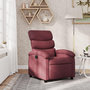 Voir la diapositive 1 : VIDAXL Fauteuil inclinable Rouge bordeaux Tissu