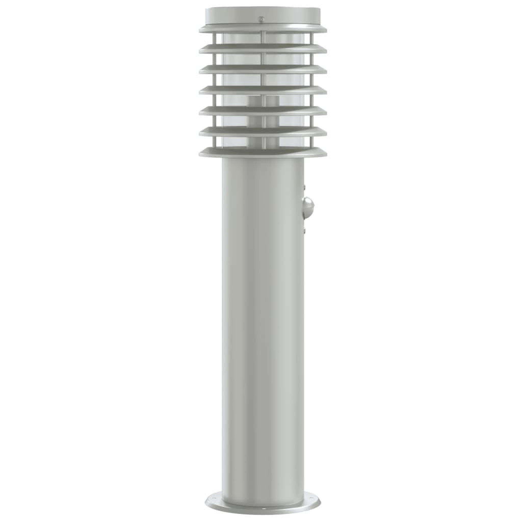 Voir la diapositive 5 : VIDAXL Lampadaire d'exterieur avec capteur argente acier inoxydable