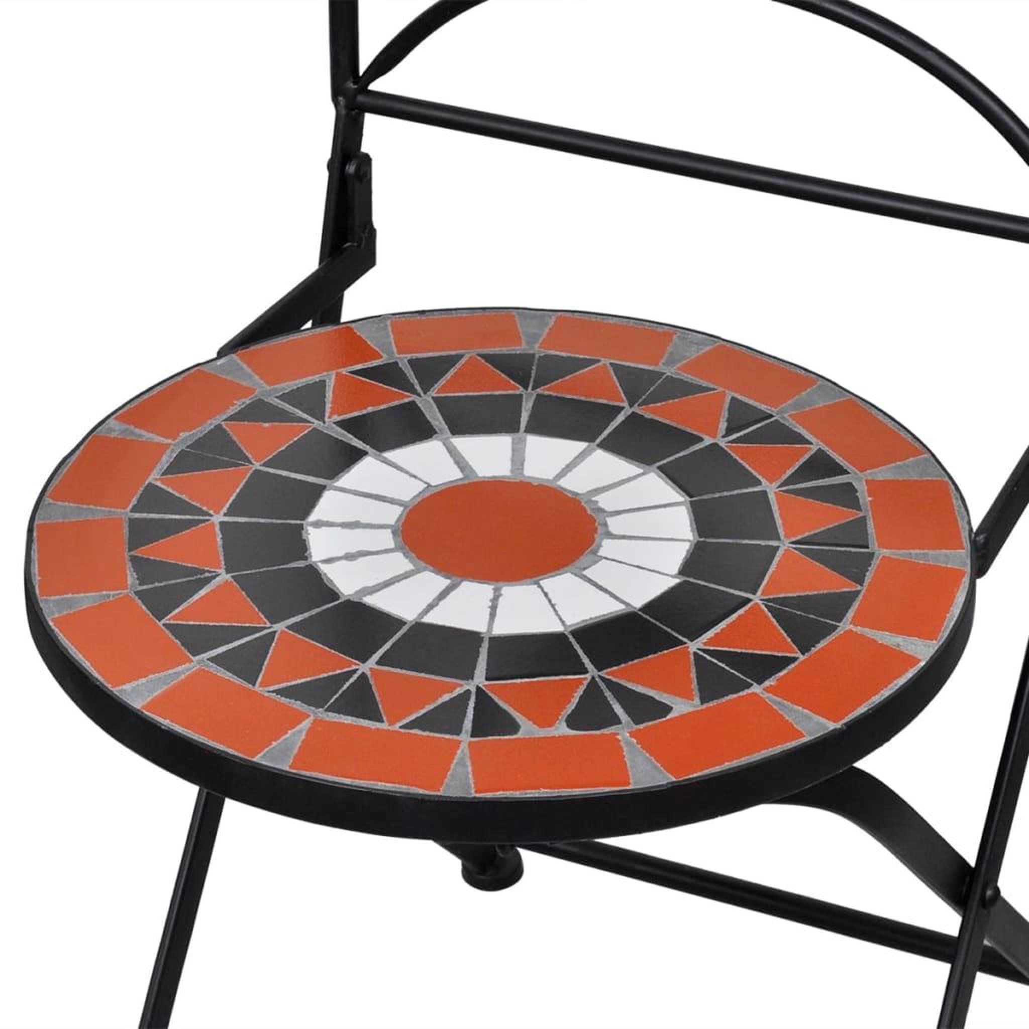 Voir la diapositive 5 : VIDAXL Chaises pliables de bistro lot de 2 Ceramique Terre cuite blanc