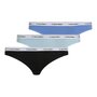 Voir la diapositive 1 : CALVIN KLEIN JEANS Lot de 3 Strings /Bleu Femme Calvin Klein Jeans Thong