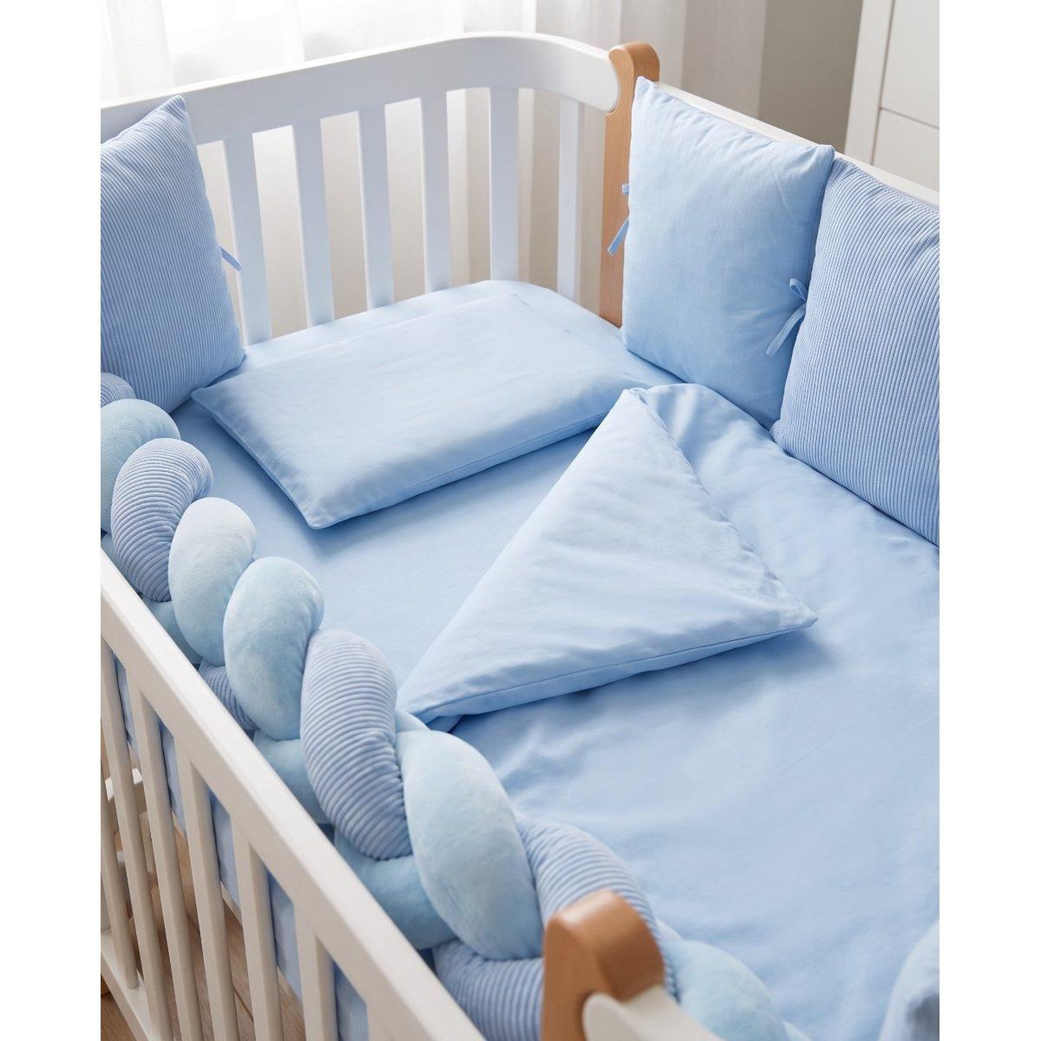 Voir la diapositive 3 : YAPPY KIDS Yappy7in1 - Ensemble de literie 7 en 1 - Denim
