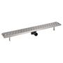 Voir la diapositive 4 : VIDAXL Drain de douche lineaire 930x140 mm acier inoxydable
