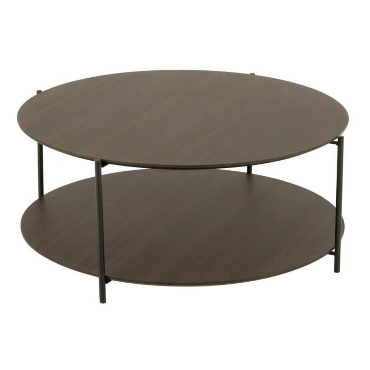 Paris Prix Table Basse Design  Rodolfo  93cm Marron Foncé