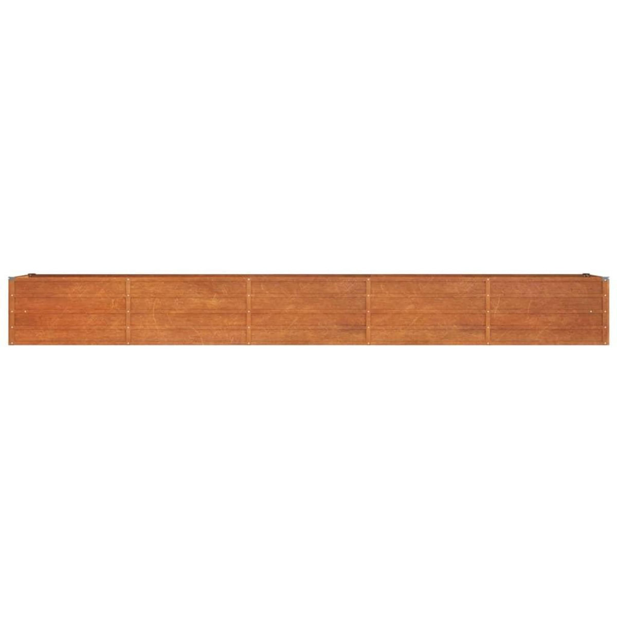 VIDAXL Lit sureleve de jardin rouille 400x80x45 cm acier corten