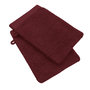 Voir la diapositive 1 : Lot de 2 gants de toilette uni en coton 600 g/m²