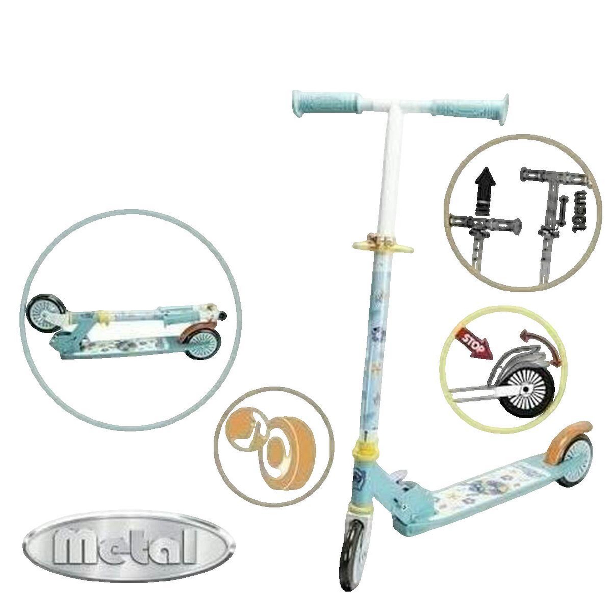 Voir la diapositive 3 : SMOBY SMOBY - Stitch Patinette 2R Pliable