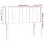 Voir la diapositive 6 : VIDAXL Tete de lit a LED Noir 83x16x78/88 cm Velours