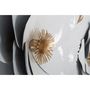 Voir la diapositive 3 : Paris Prix Décoration Murale en Métal  Foral  158cm Blanc & Or