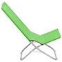 Voir la diapositive 4 : VIDAXL Chaises de plage pliables lot de 2 Vert Tissu