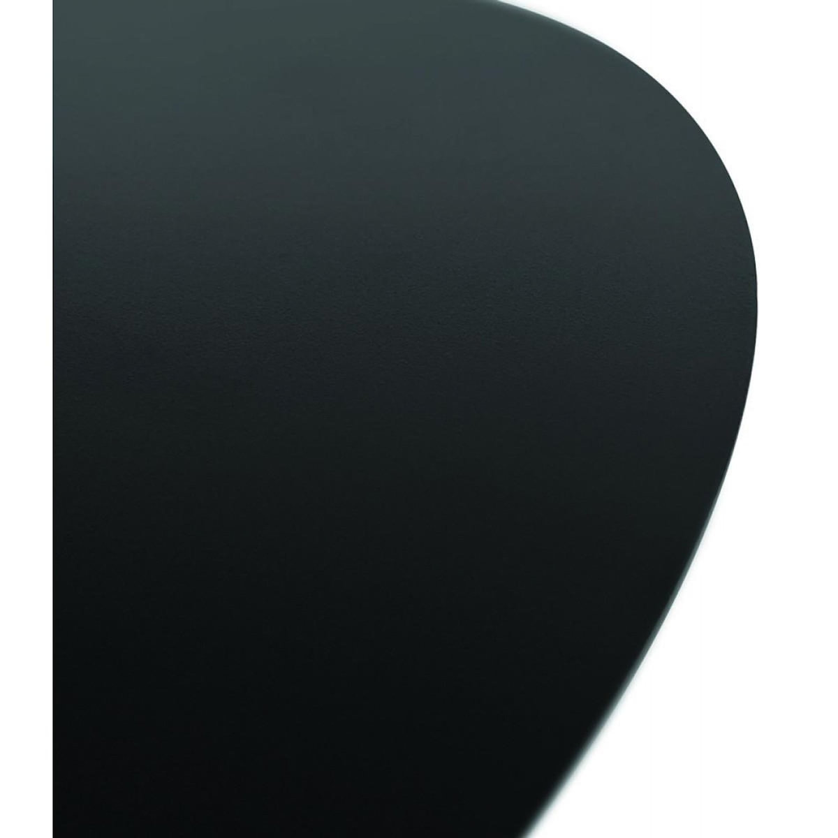 Paris Prix Table d'Appoint Ovale en Métal  Melisa  45cm Noir