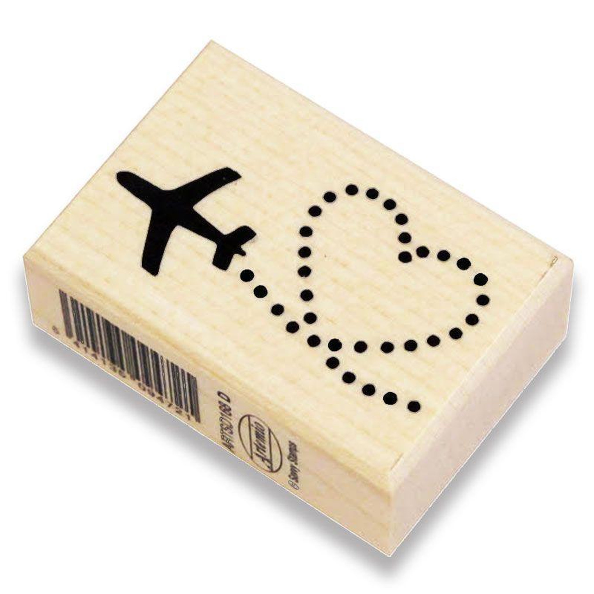 Voir la diapositive 3 : Artemio Tampon bois - Coeur avion