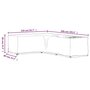 Voir la diapositive 6 : VIDAXL Housse de salon de jardin en forme de L 16 œillets 210x260x80cm