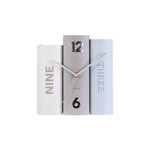 Karlsson Horloge à poser trompe-l'œil Book. Coloris disponibles : Noir, Vert