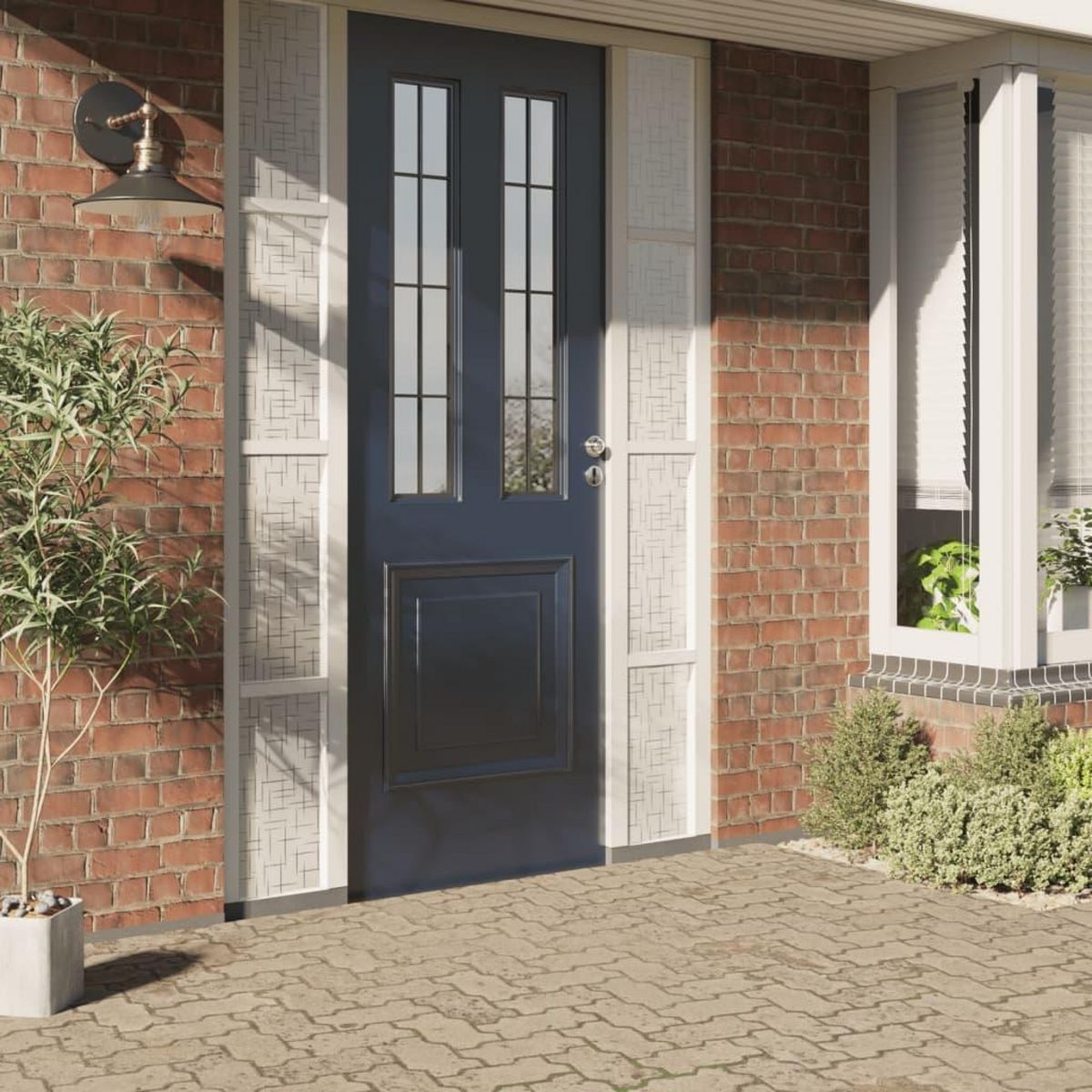 VIDAXL Film pour fenetre depoli motif d'etoiles 90x500 cm PVC