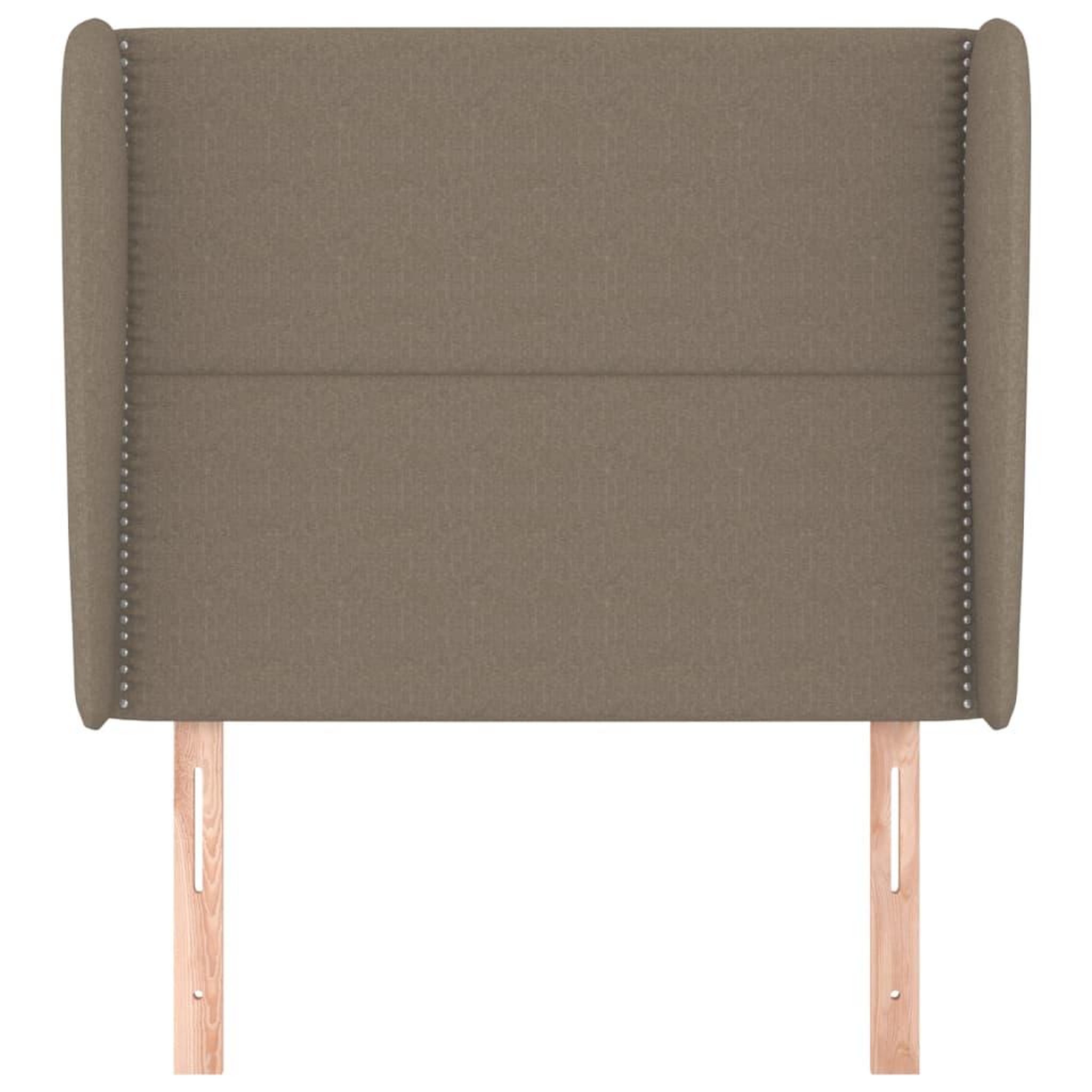 Voir la diapositive 3 : VIDAXL Tete de lit avec oreilles Taupe 83x23x118/128 cm Tissu