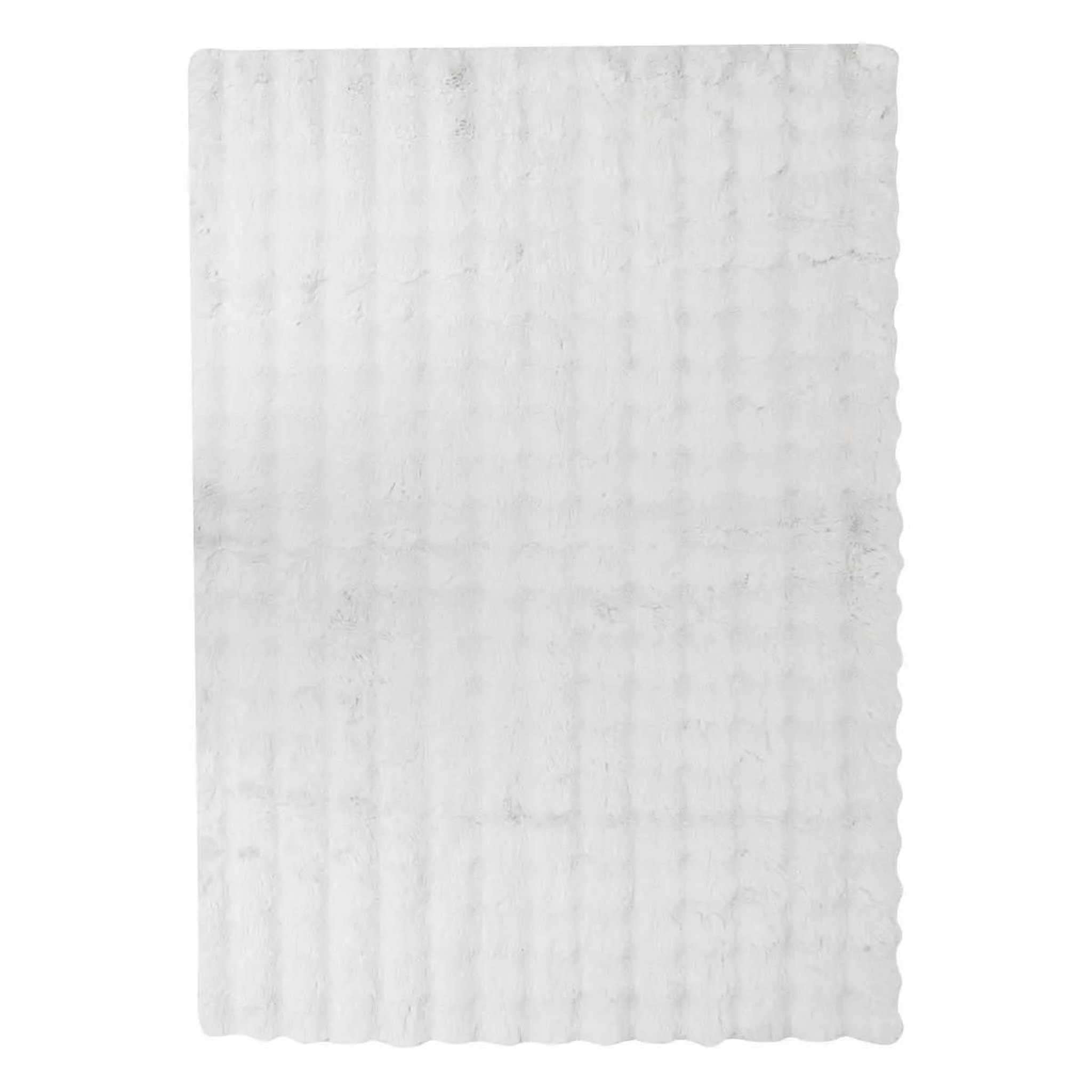 ATMOSPHERA Tapis imitation fourrure 3d  zephy  120x170cm blanc