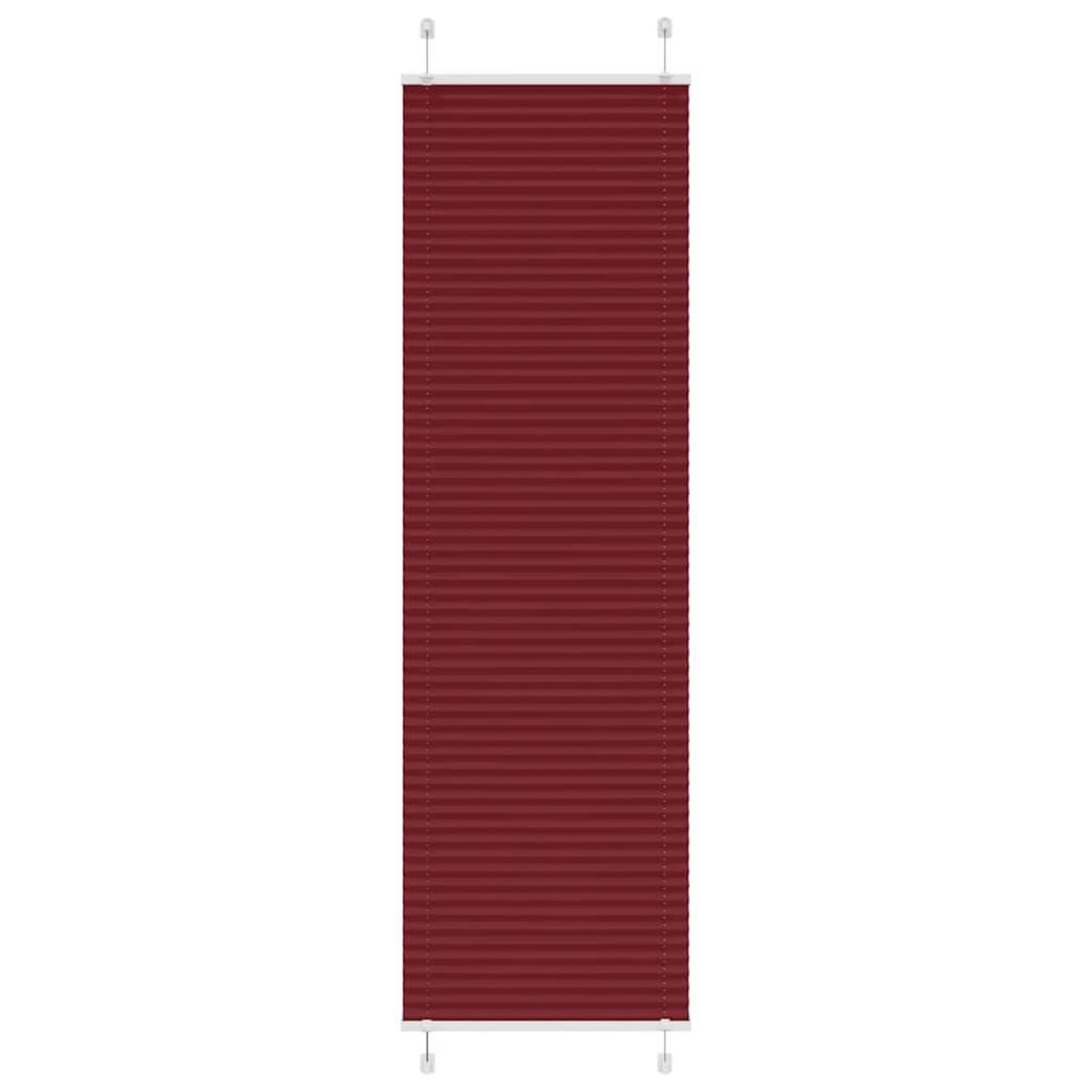VIDAXL Store plisse rouge bordeaux 65x200 cm largeur du tissu 64,4 cm