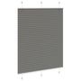 Voir la diapositive 3 : VIDAXL Store plisse anthracite 105x100 cm largeur du tissu 104,4 cm