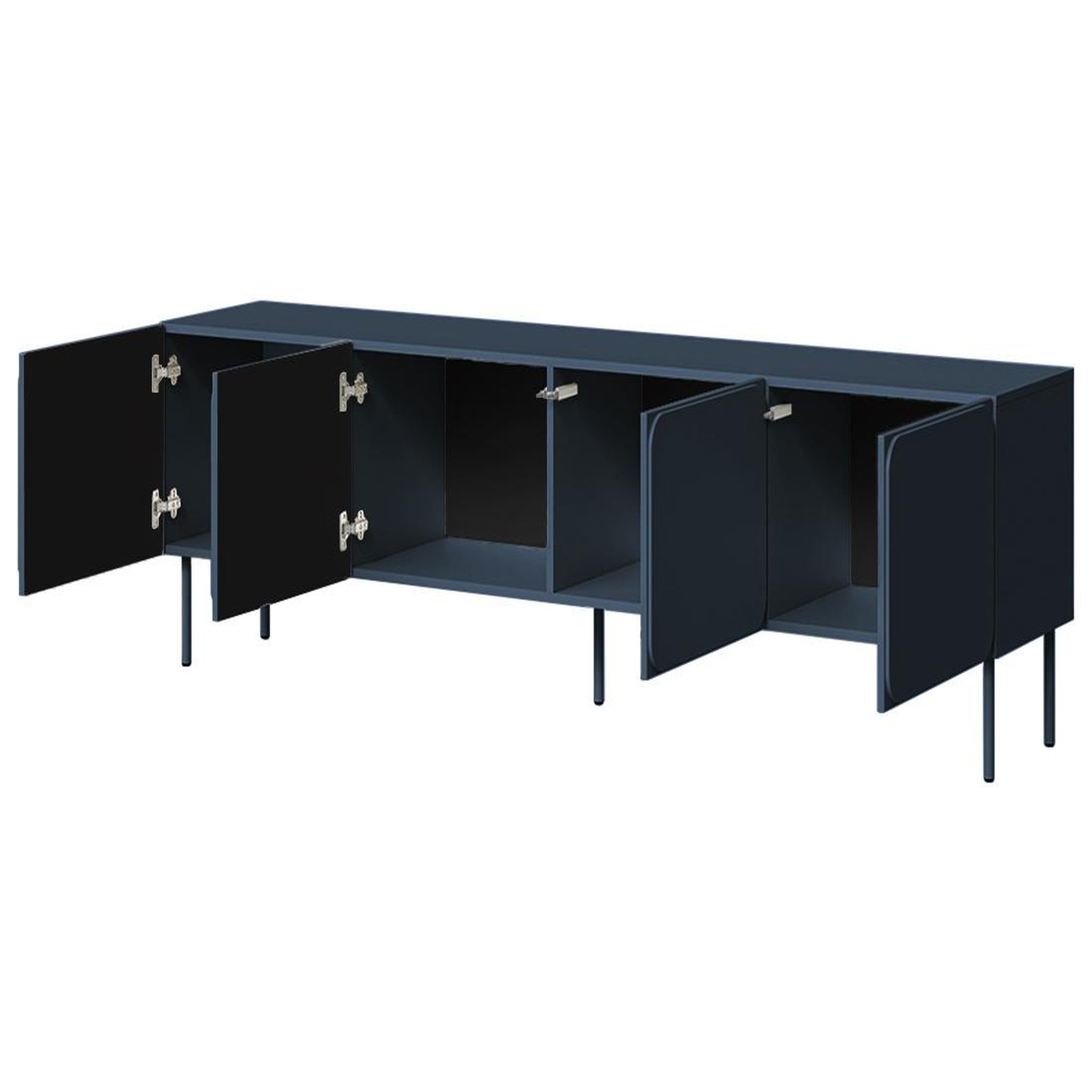 Voir la diapositive 3 : BEST MOBILIER Elvis - meuble tv 200 cm - 4 portes