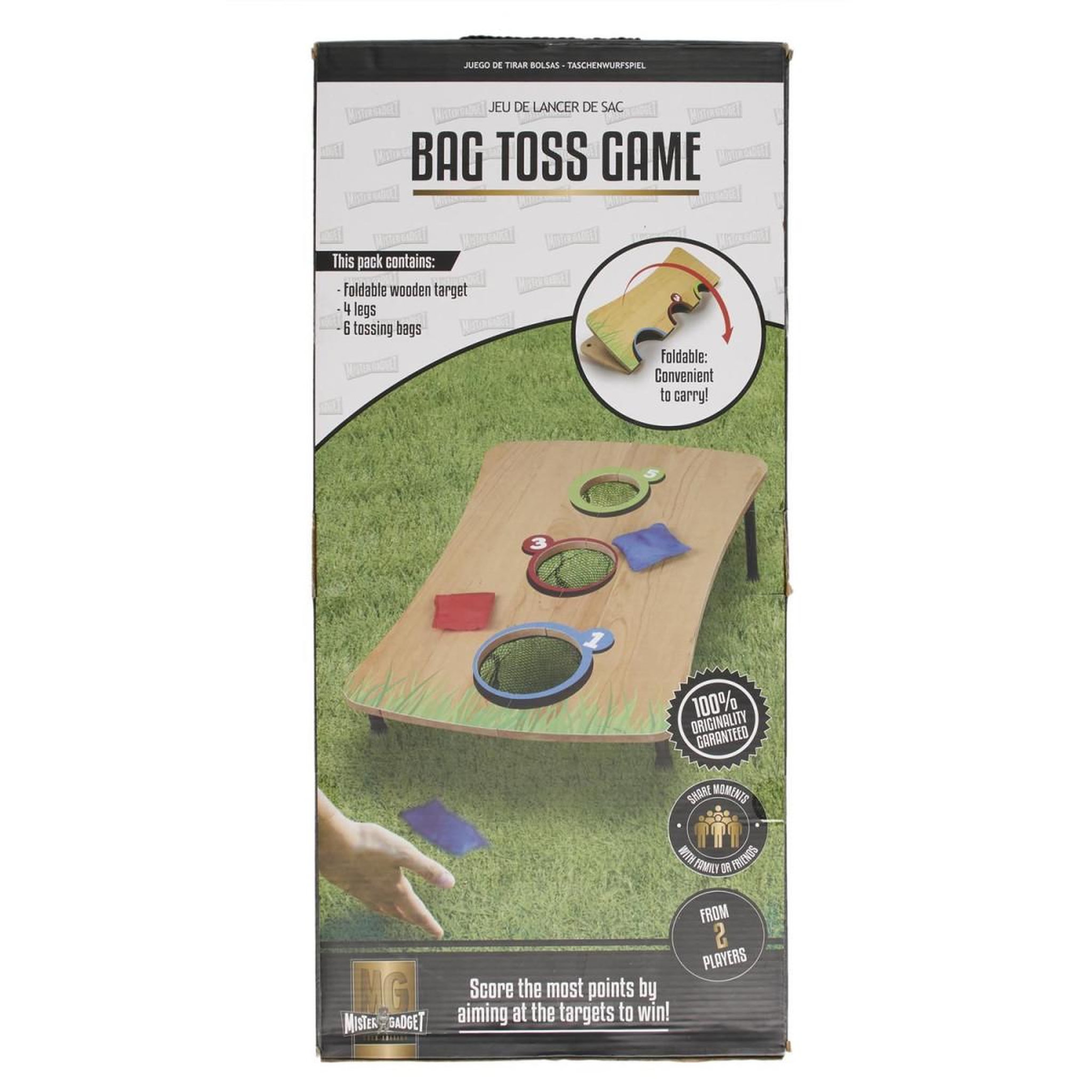 Voir la diapositive 6 : The Home Deco Factory Jeu en bois  lancer de sac  60cm naturel