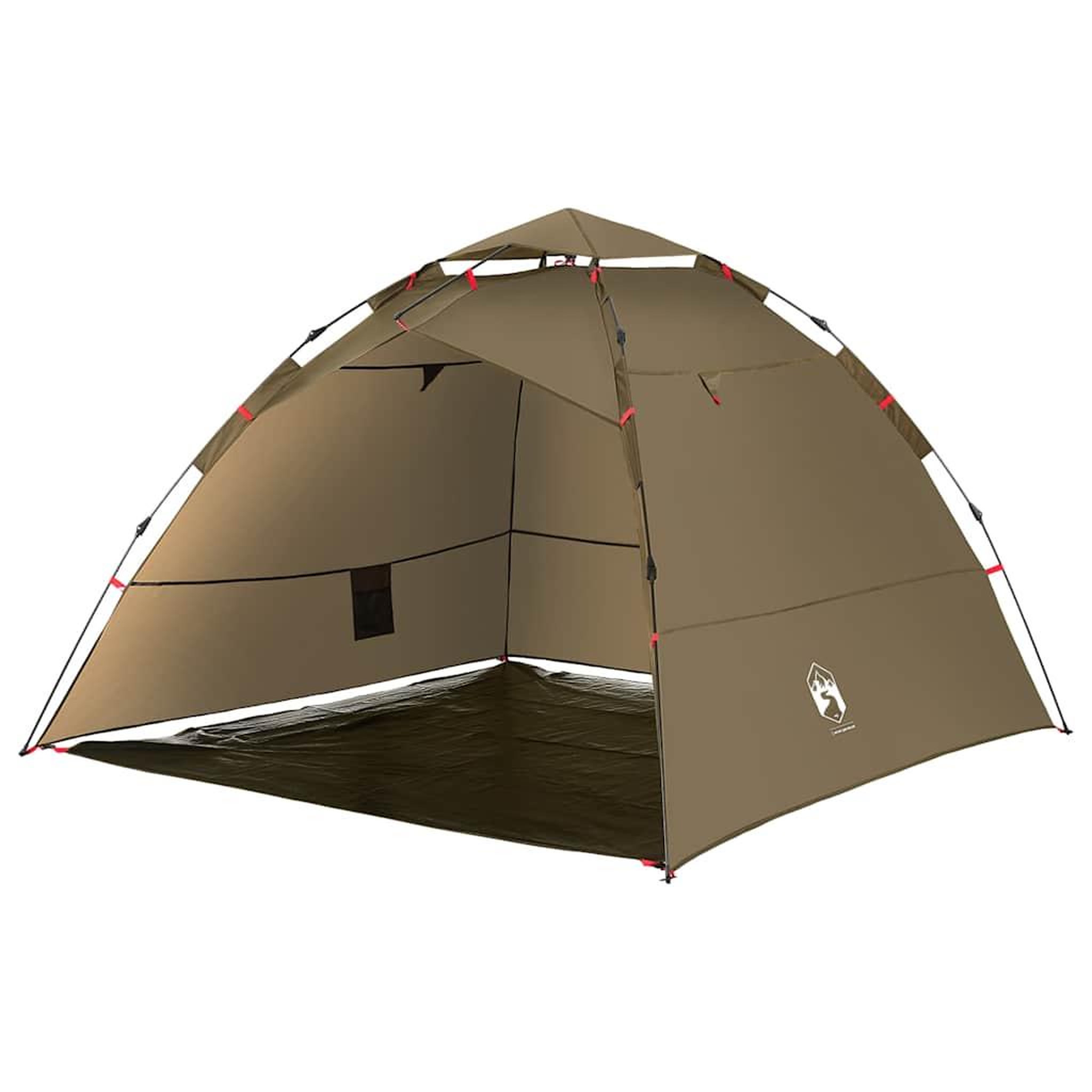 Voir la diapositive 2 : VIDAXL Tente de peche 4 personnes vert olive liberation rapide