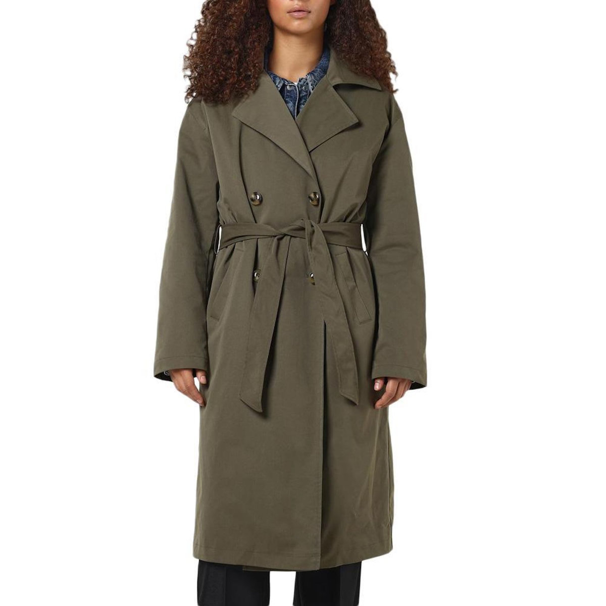 NOISY MAY Trench Kaki Femme Noisy May Manya