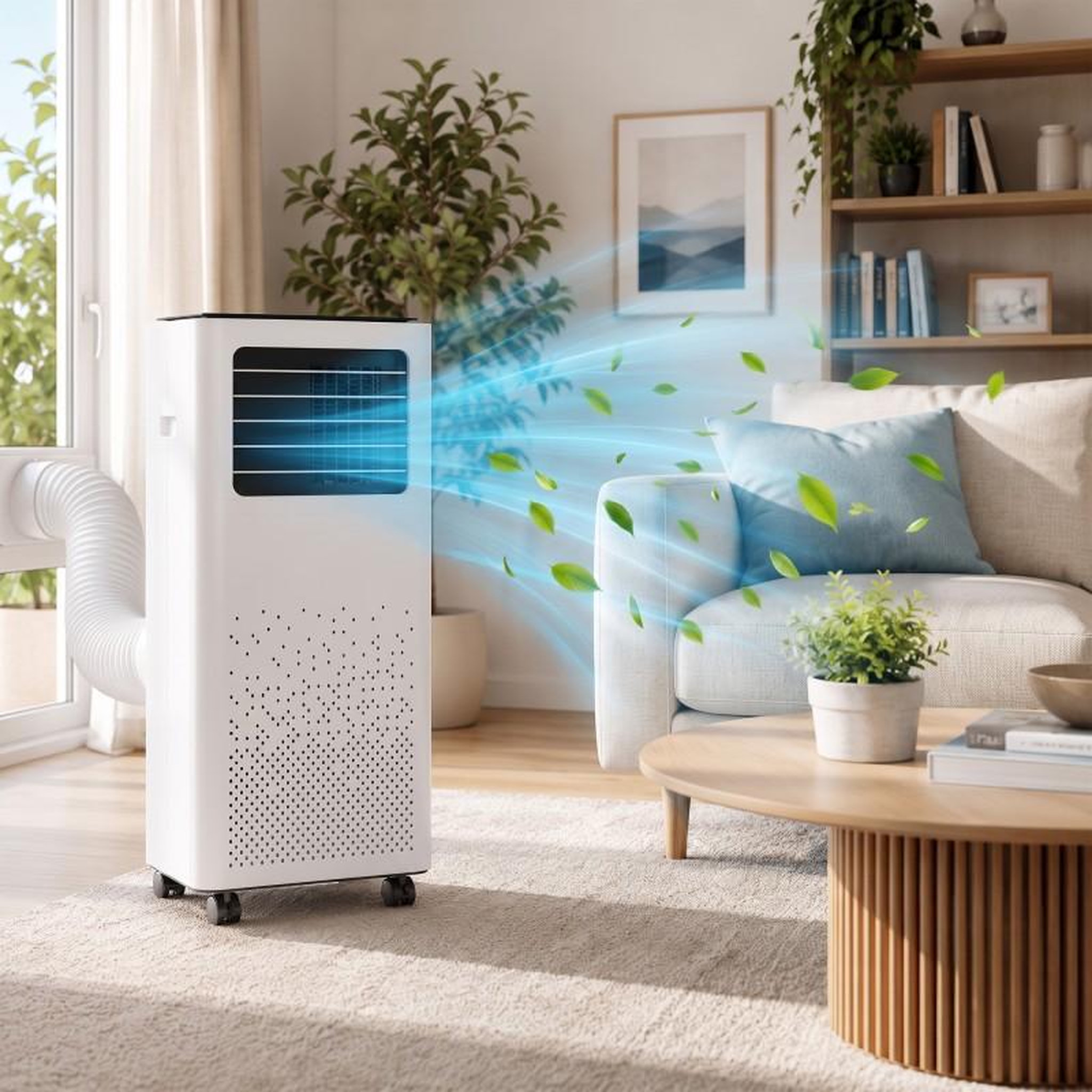 Voir la diapositive 2 : Climatiseur mobile réversible - 9000 btu - r290 - froid & chauffage