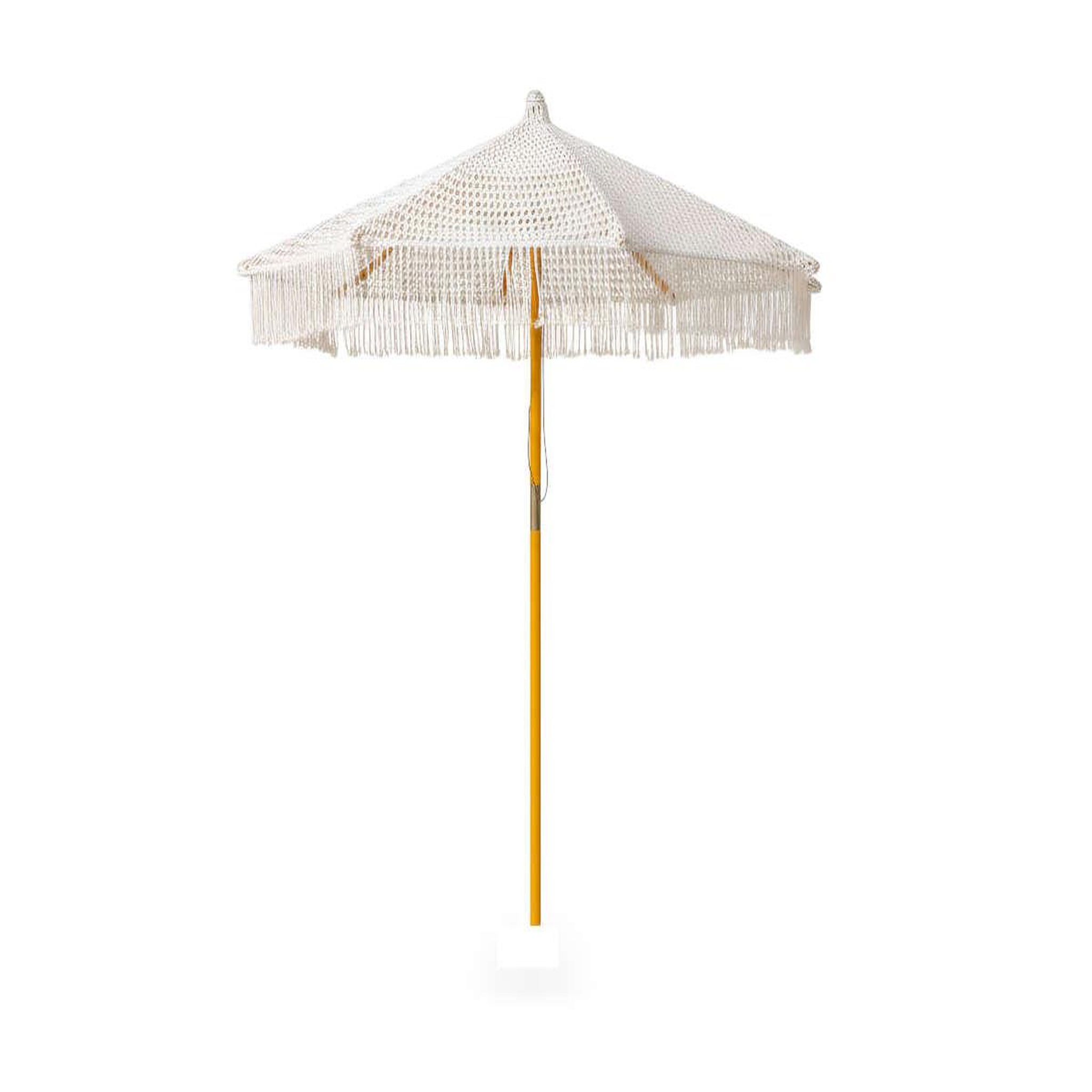 Jardiline Parasol Macramé en polycoton avec toile occultant amovible Ø250 cm - Jardiline