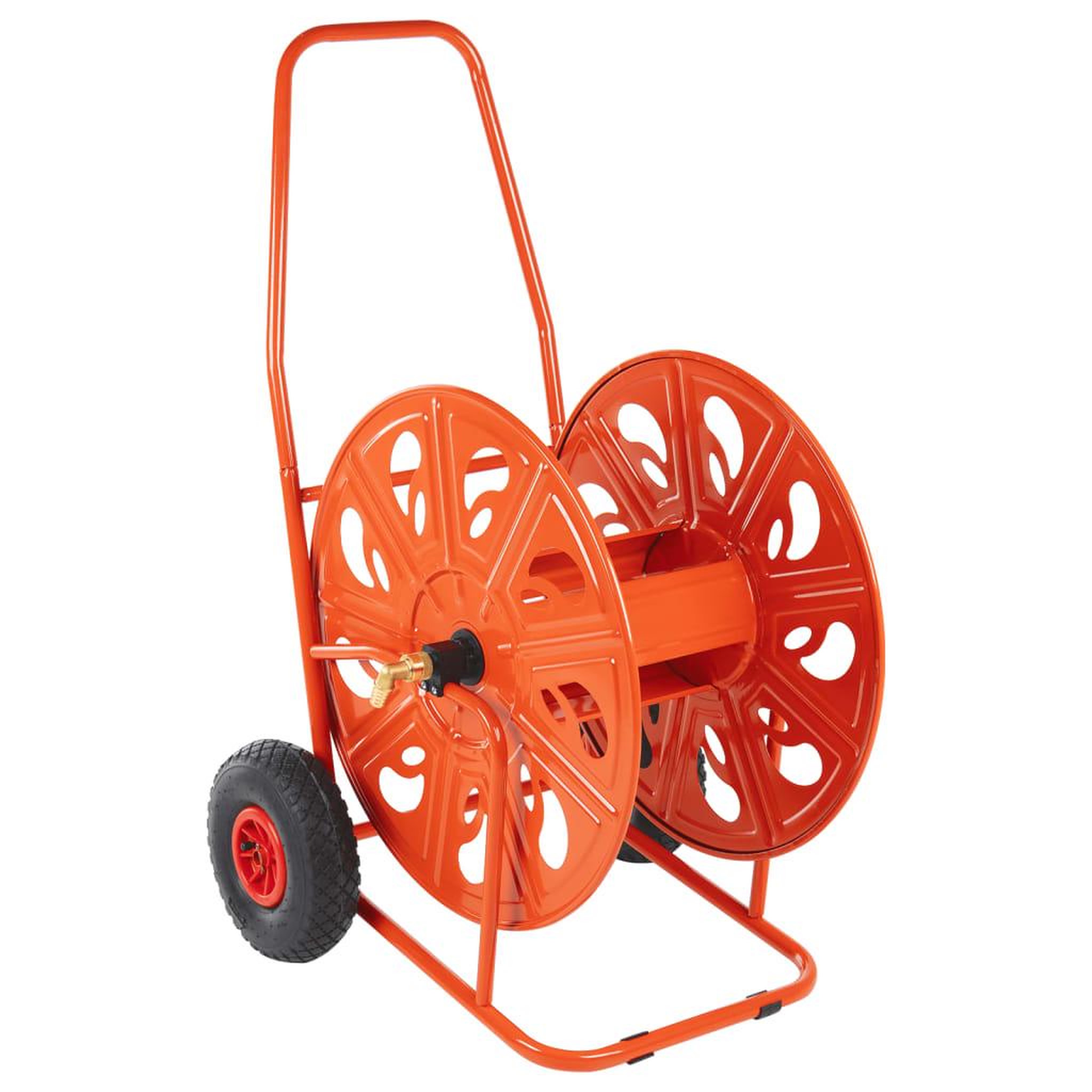 VIDAXL Chariot d'enrouleur pour tuyau de 140 m 3/4  acier