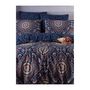 Voir la diapositive 3 : GENERIQUE Parure de lit - 1 housse de couette 220 x 240 cm + 2 taies d'oreiller 60 x 60 cm - 65% coton, 35% polyester - Bleu