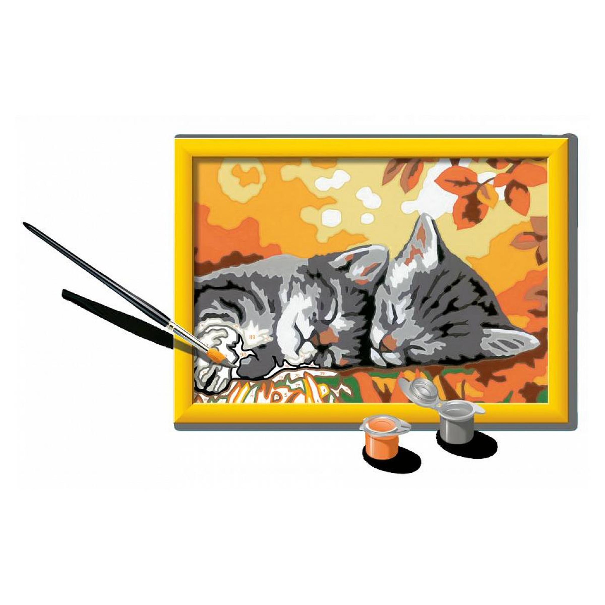 Voir la diapositive 2 : RAVENSBURGER Numero d art - petit - deux chatons couches