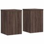 Voir la diapositive 2 : VIDAXL Supports pour plantes 2 pcs chene marron bois d'ingenierie