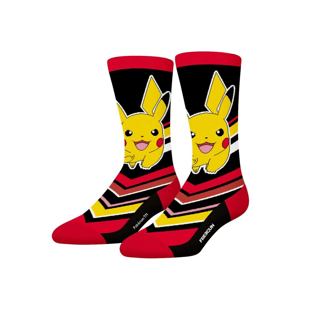 FREEGUN Lot de 4 paires de chaussettes homme Pokemon